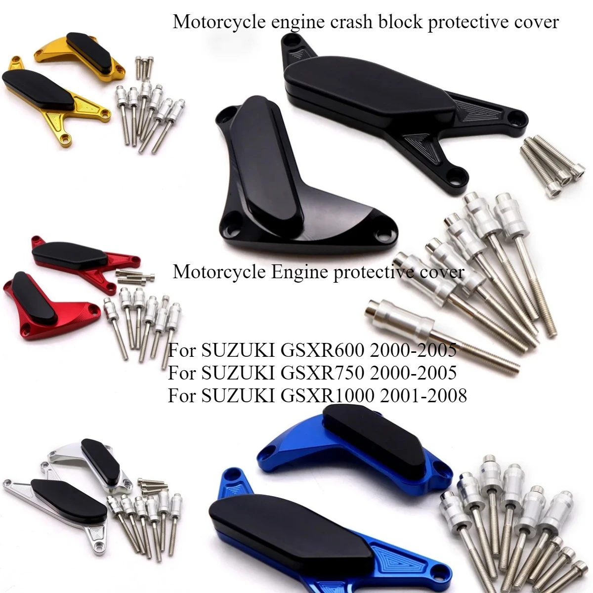 

Motorcycle engine crash block protective cover for SUZUKI GSXR600 750 1000 GSXR600 GSXR750 GSXR1000 Engine protective cover