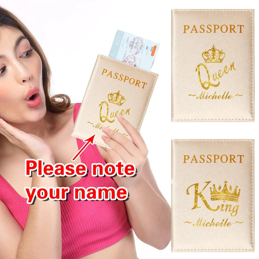 Customized Name Passport Storage Bag Classic Vintage Design Credit Card Storage Bags Passport Holder for Travel Essentials