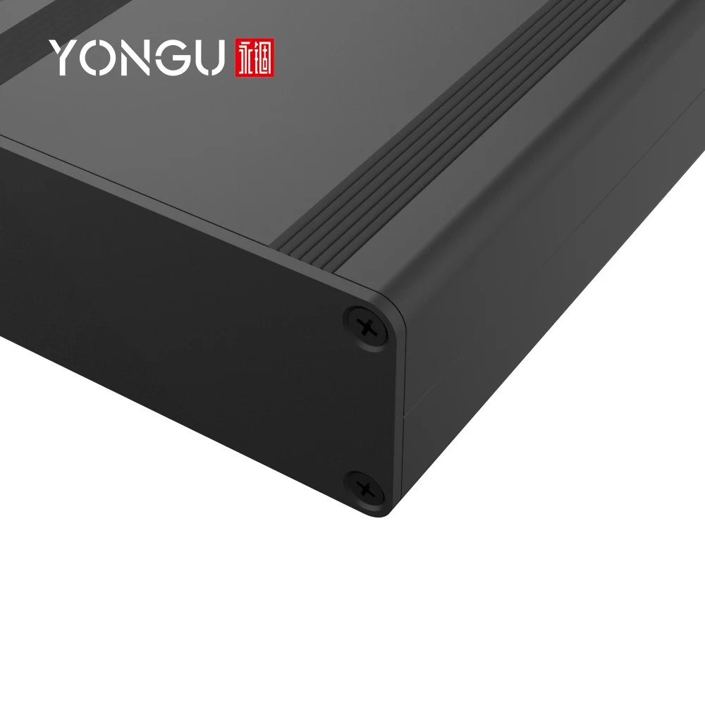 Aluminium Electronic Cable Box CNC Milling Machine Components PCB Housing Split Type Custom Instrument Enclosure H06 63*25MM