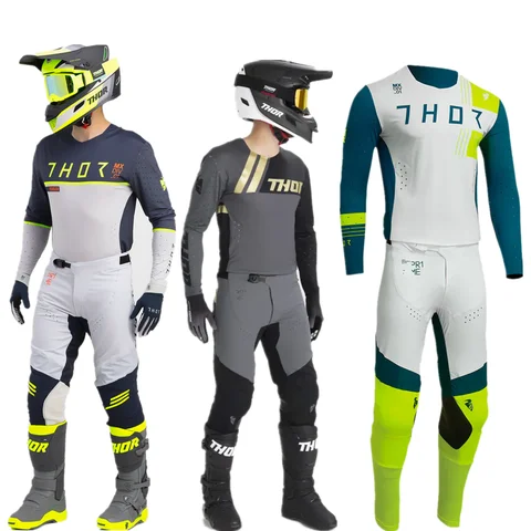2025 FH Thor Motocross 기어 세트 오프로드 모토 저지 세트 먼지 자전거 키트 오토바이 슈트