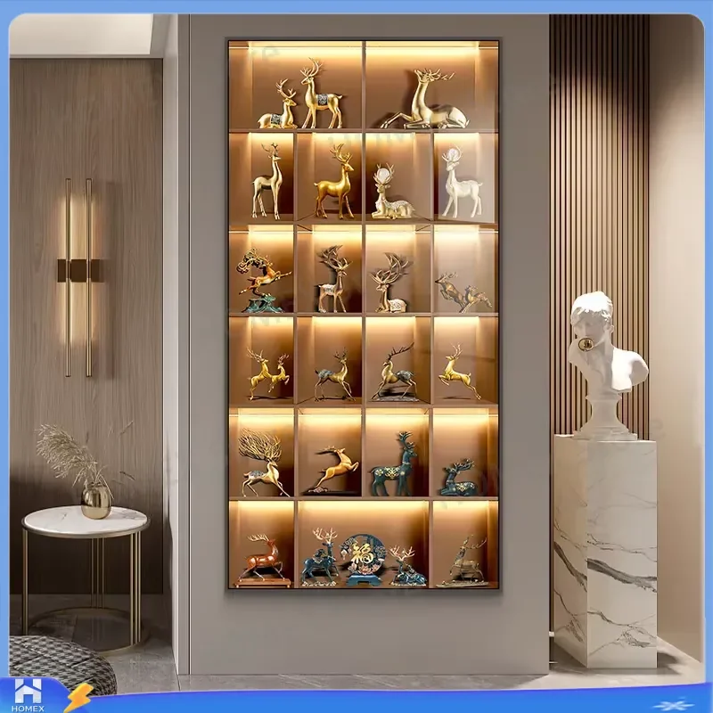 Pintura Decorativa LED Moderna de Luxo Leve para Entrada, Sala de Estar, Quarto, Sofá, Arte de Parede, Corredor, Mural para Casa