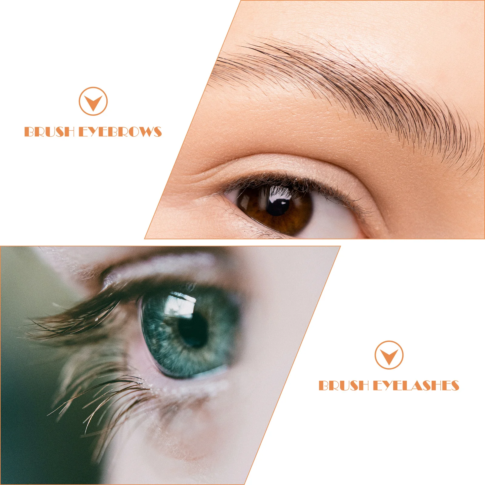 1 zestaw szczoteczki do brwi i rzęs z długą rączką, narzędzie do makijażu dla kobiet, praktyczny modelujący przyrząd do pielęgnacji, uniwersalna szczoteczka