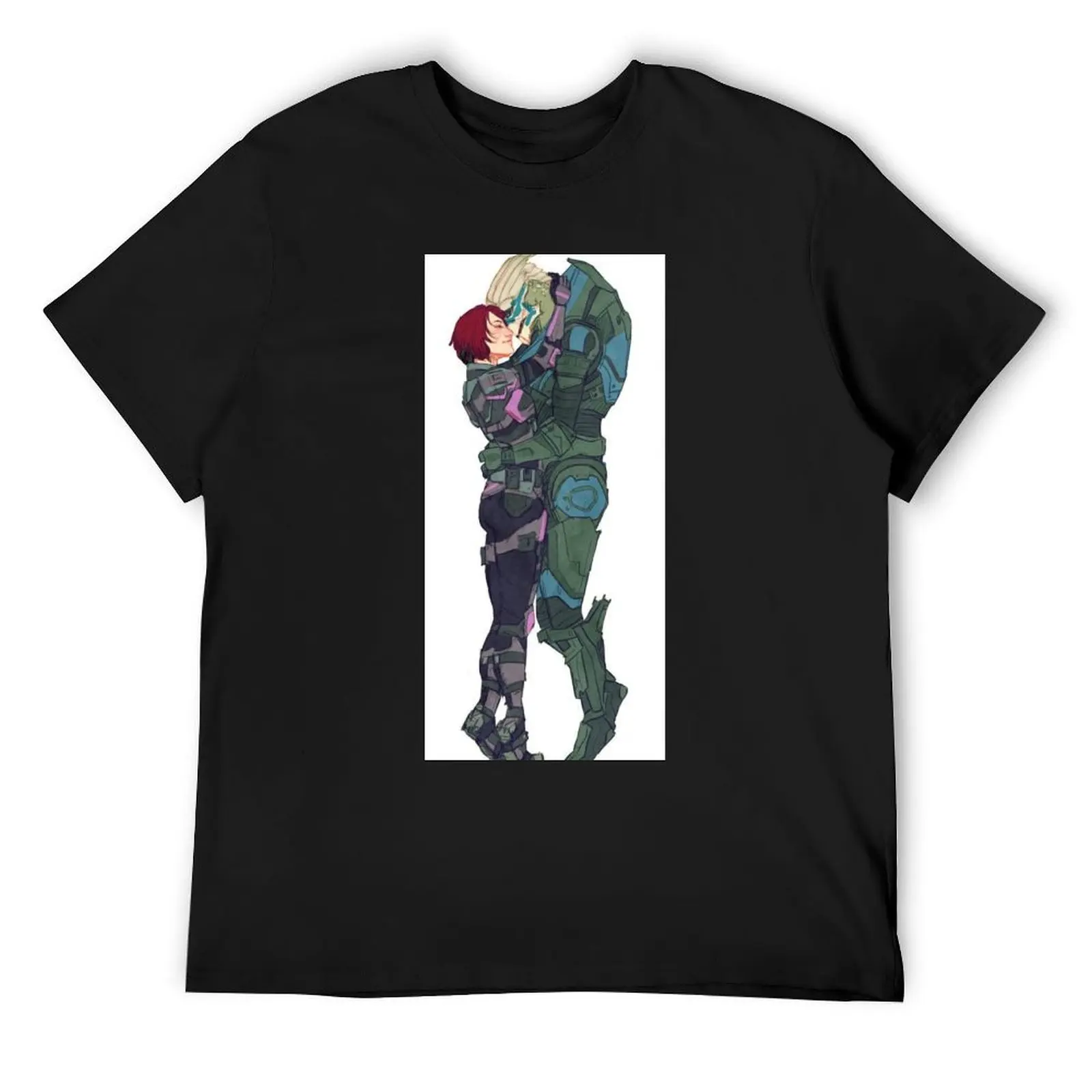 

GARRUS AND SHEPARD T-Shirt topping funny gifts oversized t shirt Louboutins t shirts for men cotton