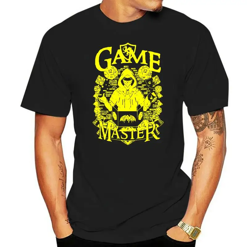 Long Team T-Shirt Men Boutique Tees Tops with Dungeon Master Printing Tee Shirt Adult Plus Size