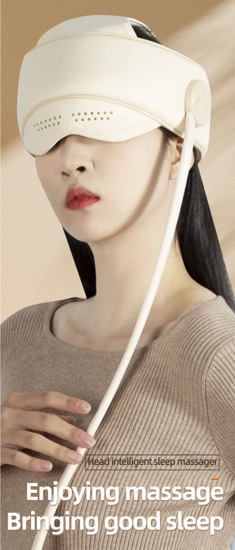 Professional Service  2 in 1 Head Eye Massager with Air Pressure Heating Pain Relief Relaxing  Three-stage Regulation Massage