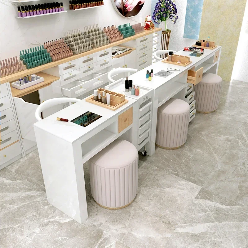 

Makeup Organizer Aesthetic Tables Manicure Table Nails Mesa De Salon Portable Nail Supply Professional Furniture Maquillaje