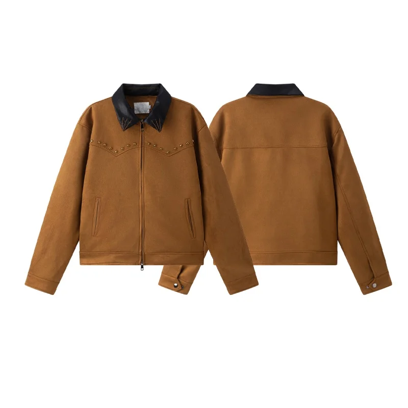 

Женская верблюжья куртка, пальто с лацканами и бисером, элегантная повседневная рабочая одежда с бисером, верхняя одежда, модный плащ высокого качества на осень