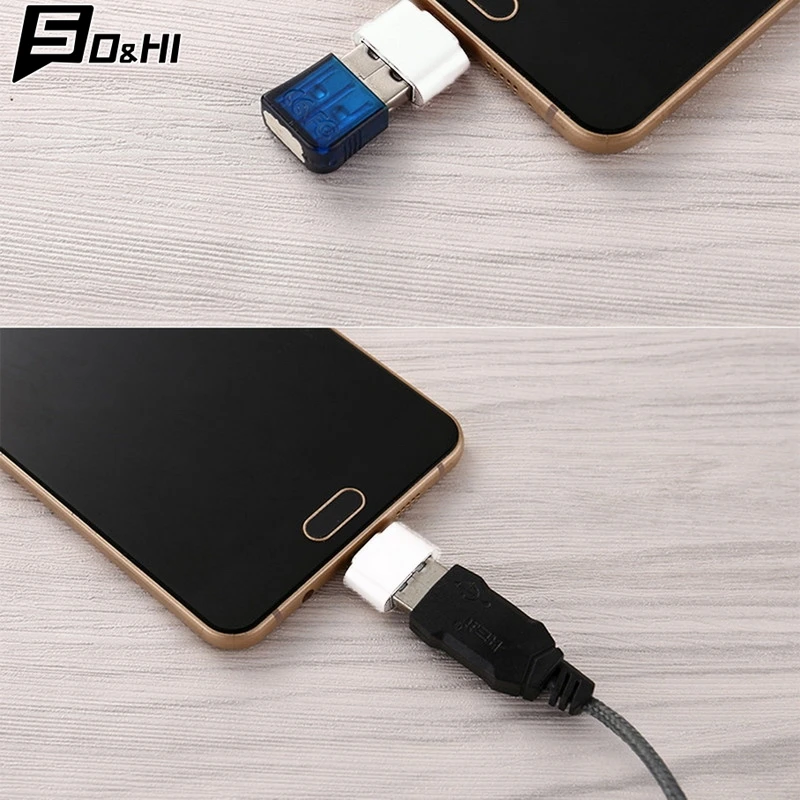 2Pcs Portable Useful Micro USB Male To USB 2.0 Female Adapter OTG Converter For Android Tablet PC Cell Phone