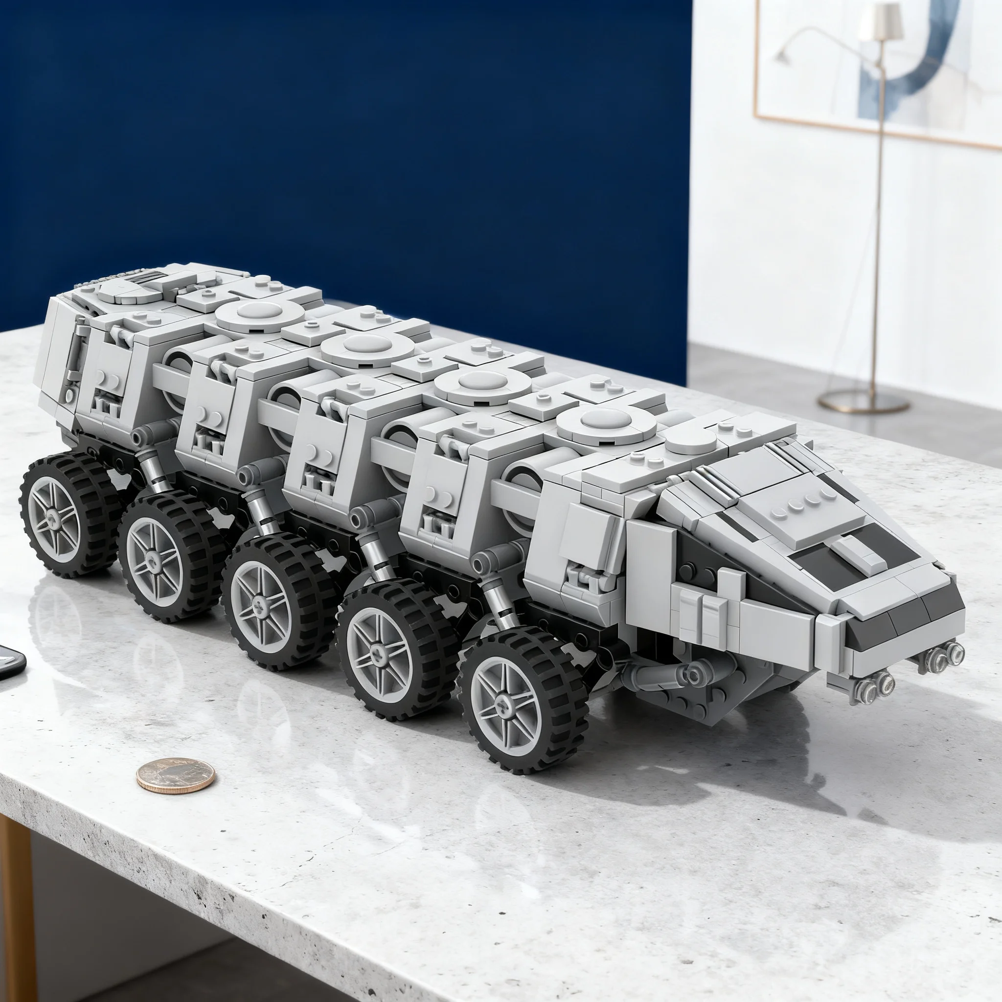 1250pcs MOC HCVw A9.2 Juggernaut Transport TheKrokiet Star Battle Model Building Blocks Education Collection Craft Assemble DIY