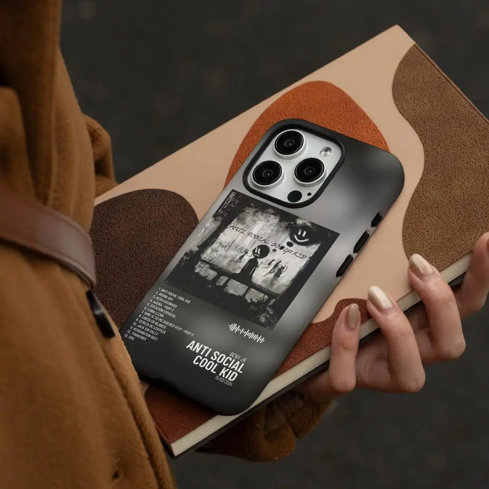 حافظة هاتف لهاتف سامسونج جالاكسي S25 24 23 22 Ultra Plus A56 36 26 لامعة عالية الدقة بطبقة مزدوجة غلاف صلب Benys Jr