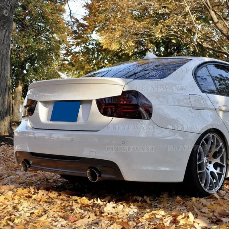 E90 Real Carbon Fiber Rear Trunk Spoiler For BMW E90 3 Series 320i 320d Dedicated Tail Modified Ducktail Lip Wing 2005-2011