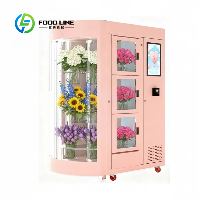 

Customized Flower Vending Machine - Remote Inventory Tracking for Fresh Stems & Bouquets