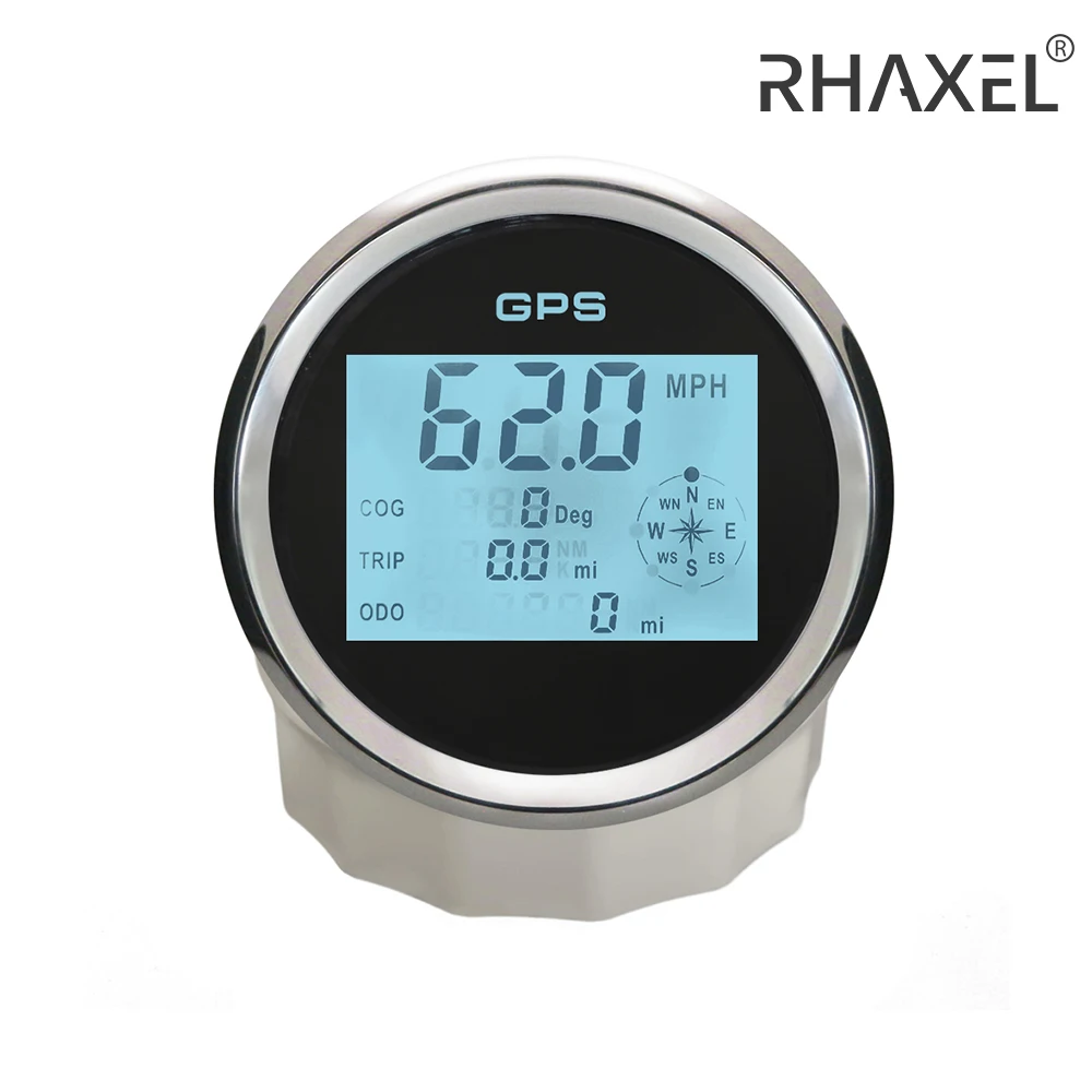 

Комплект цифрового GPS-спидометра RHAXEL 52 мм/85 мм с одометром 0-99999.9 км/ч (мили/ч), универсальный тип для автомобилей, мотоциклов, яхт