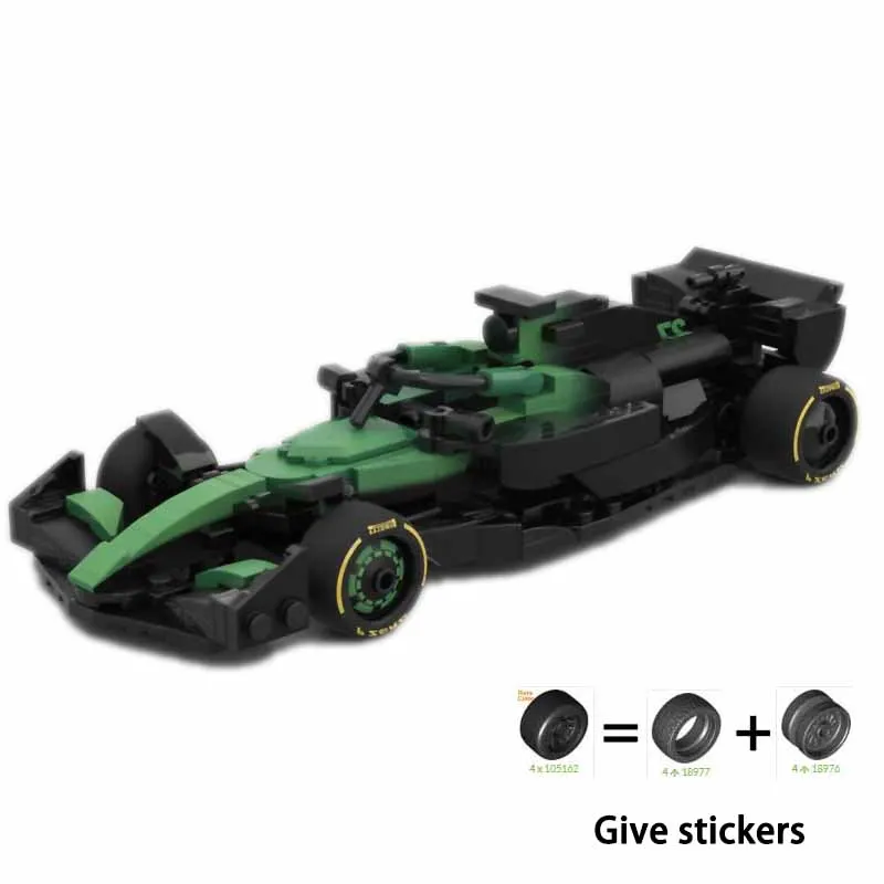 moc-223039-f1-c45-レーシングカーモデル、298ピース、ステッカー付き、子供の誕生日プレゼント、クリスマスビルディングブロックおもちゃ