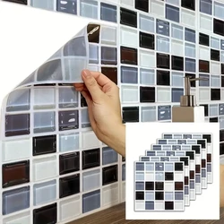 Self-Adhesive Marble Wall Tiles - Waterproof Stickers for Kitchen Backsplashes, Bathrooms, Living Rooms, Easy to Install and Rem