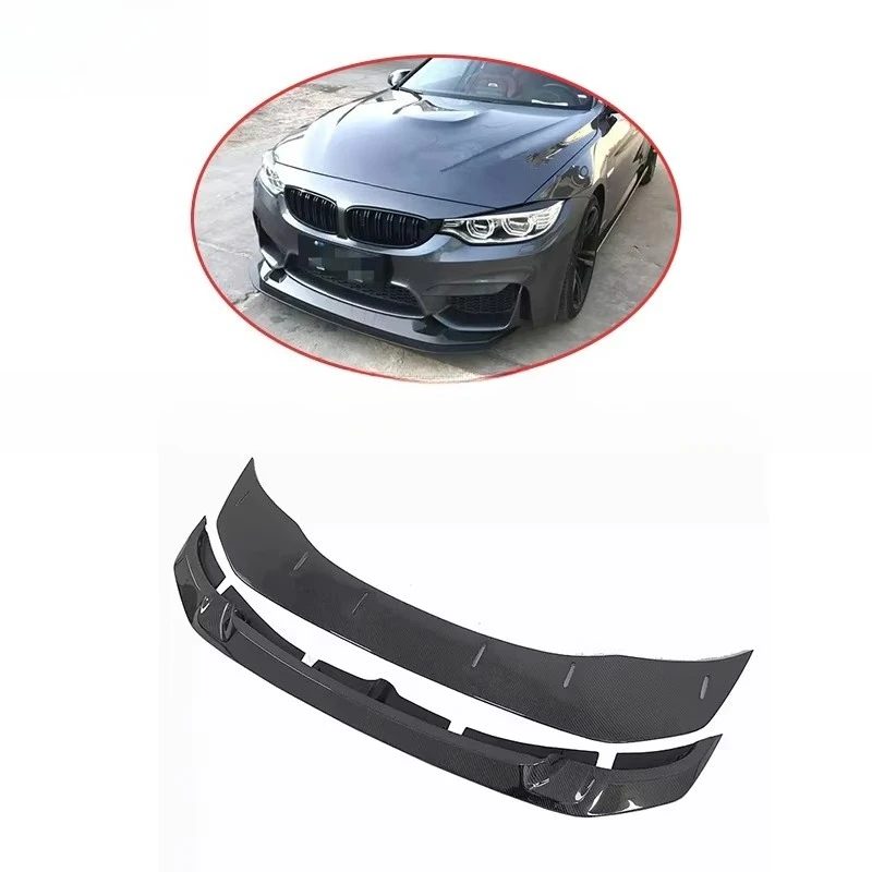 

GTS Style Carbon Fiber 2Pcs Front Bumper Lip Splitter forBMW F80 M3 F82 M4 2015-2019