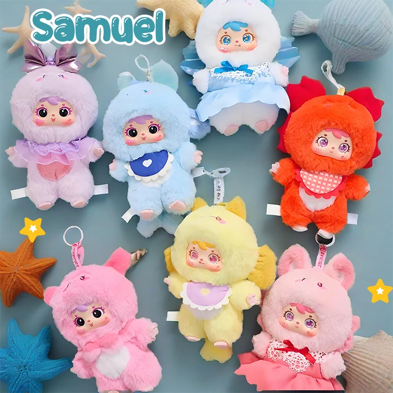

New Samuel Ocean Gathering Day Series Plush Blind Box Cute Vinyl Ocean Animal Doll Keychain Pendant Collectible Trend Toy Gift