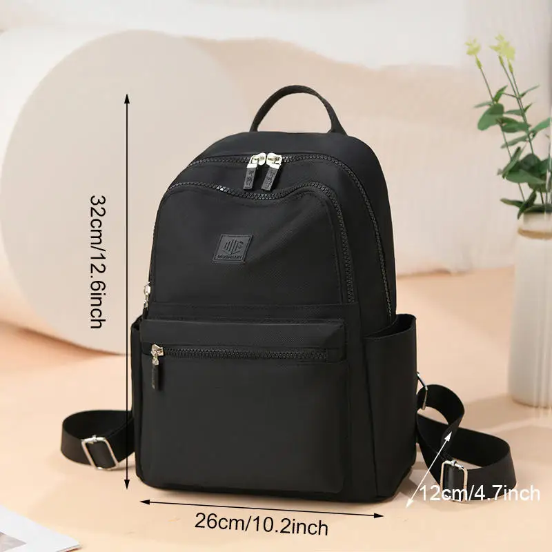 Nova moda de alta capacidade oxford mochila feminina lazer mochilas de viagem adolescentes simplicidade cor sólida bookbag