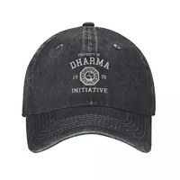 Dharma Initiative Logo Lost TV Show Unisex Style Baseball Cap Fashion Unisex Truck Driver's Father's Sun Hat