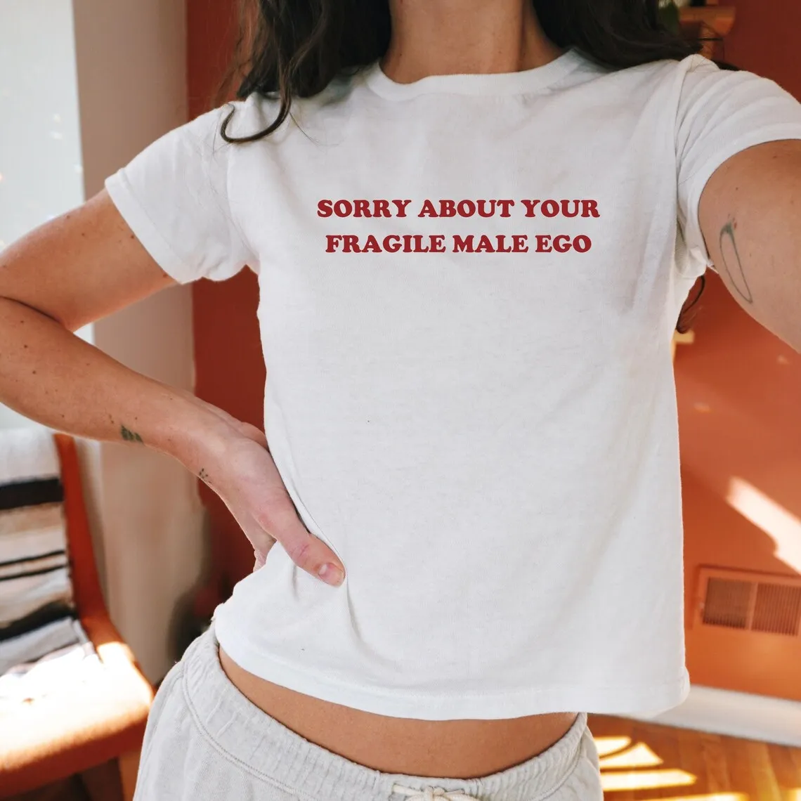 Skuggnas-Camiseta gráfica divertida para mujer, Camiseta de algodón a la moda, camisetas de los años 90, envío directo