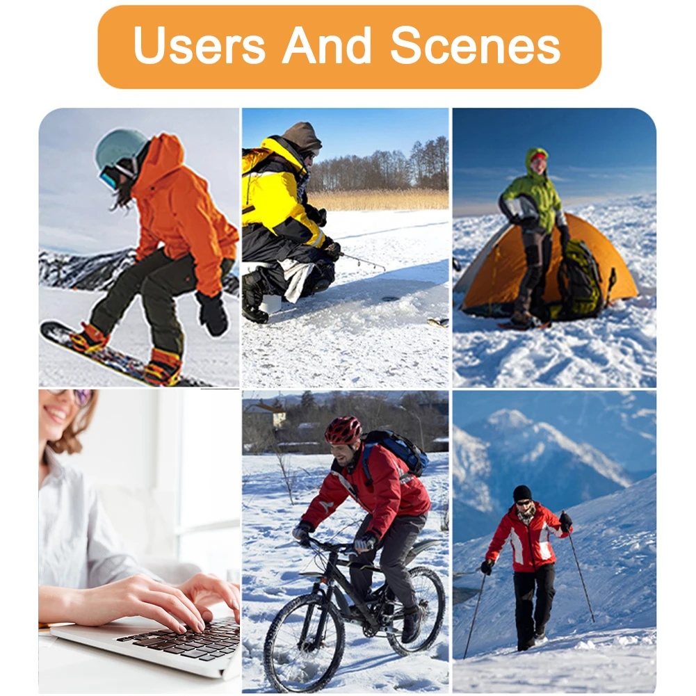 USB ساخنة نعال الحذاء قدم وسادة جورب دافئة حصيرة التدفئة الكهربائية النعال قابل للغسل الدافئة للجنسين النعال الحرارية قابل للتعديل #5