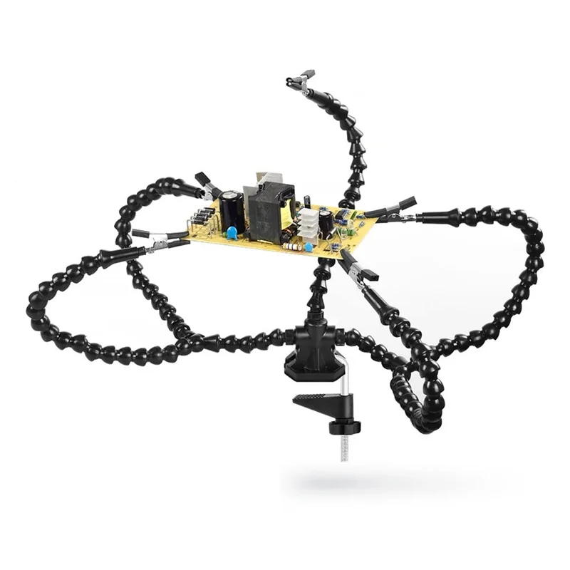 AC88-1 PCS Table Clip Third Hand Soldering Stand Welding PCB Holder Flexible Arm Soldering Tool