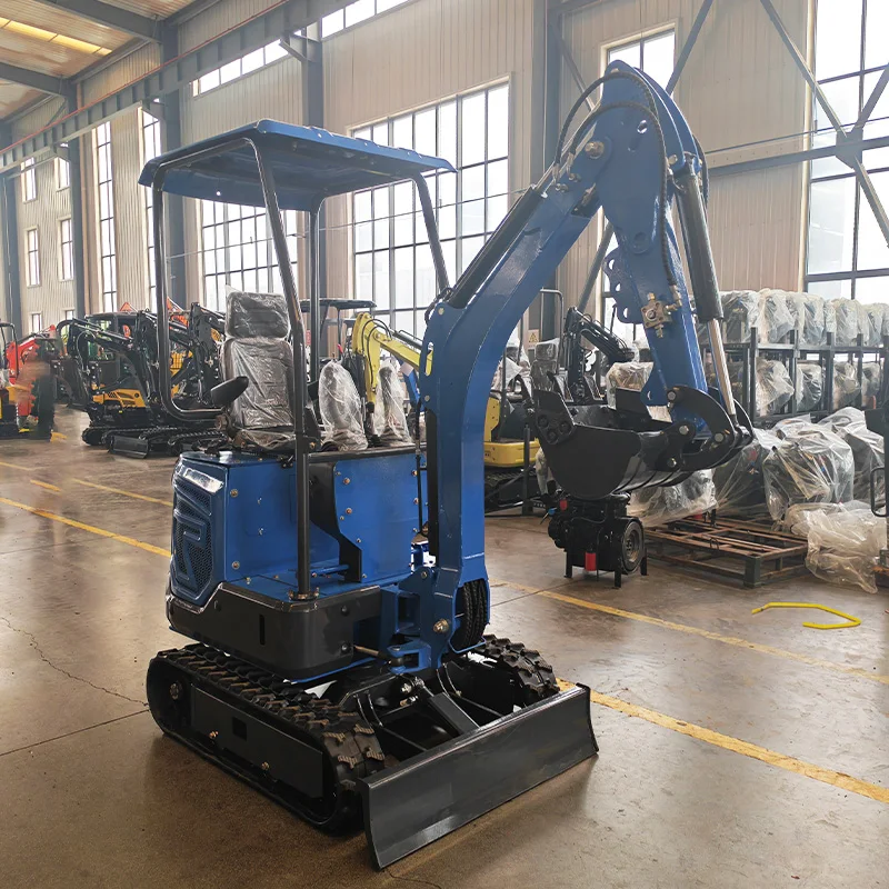 

Mini Excavator 1.2T with CE EPA Certified Customized Crawler Digger, 360 Swing Backhoe Loader for Narrow Spaces