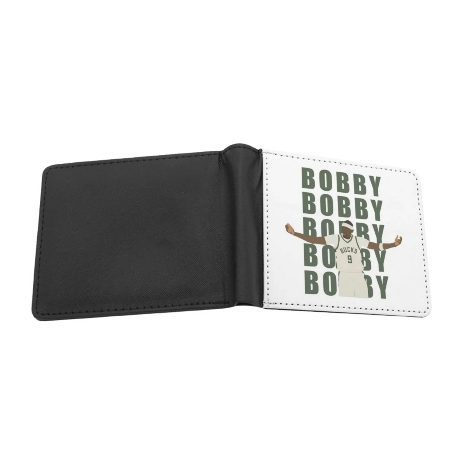 Bobby Portis Bobby Chant Men Wallets Card Man Wallet Short Purse Bi-Fold Personalized Purses Bobby Portis Basketball Bobby Deer