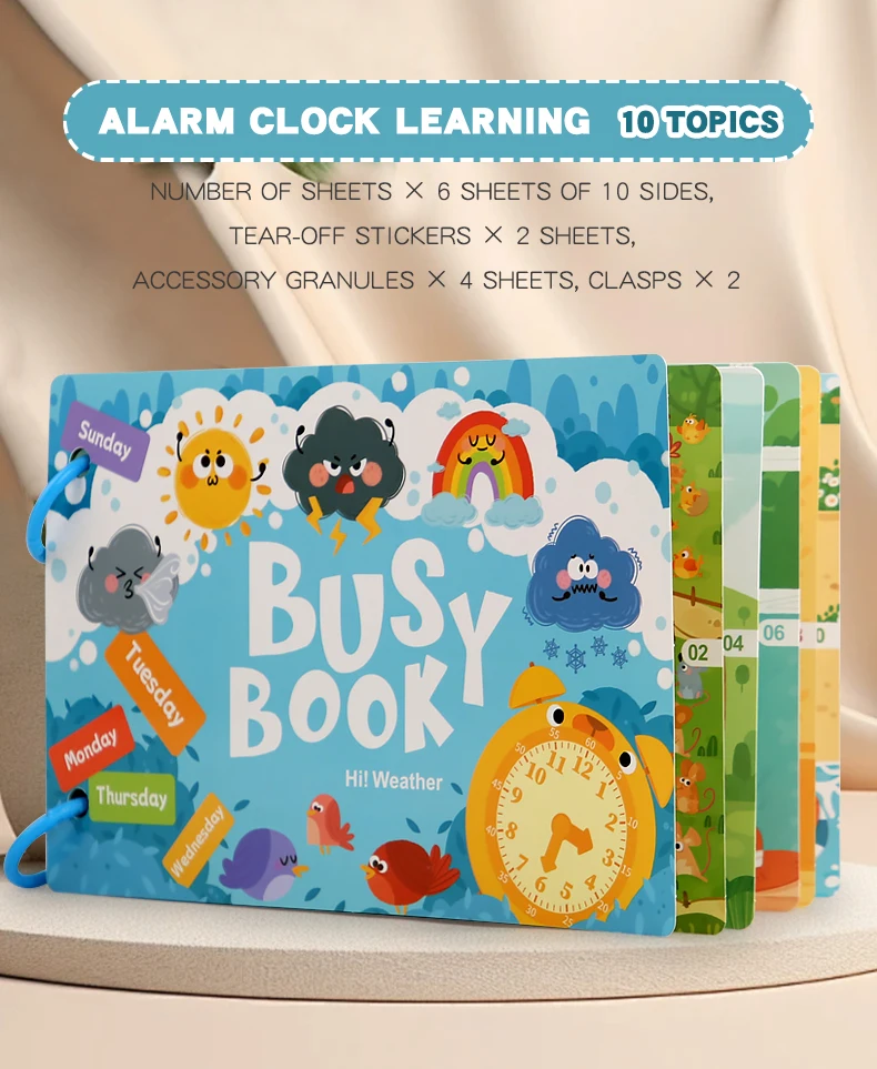 Montessori Baby Beschäftigt Buch Mein Erstes Ruhiges Buch Paste Frühes Lernen Bildung Spielzeug Kinder Passende Spiel Spielzeug für Kinder 1 2 3 jahre – Detail 18