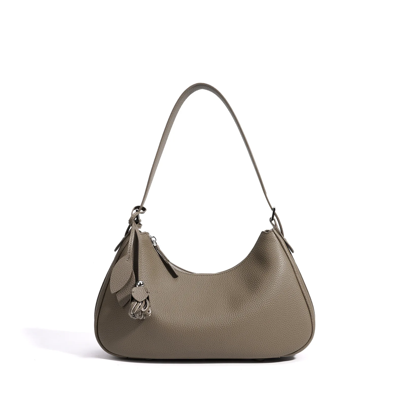 

Весна 2026 Сумки-тоут в форме полумесяца Новые сумки ярких цветов Простой дизайн Верхний слой из воловьей кожи Сумка на одно плечо Женская сумка через плечо