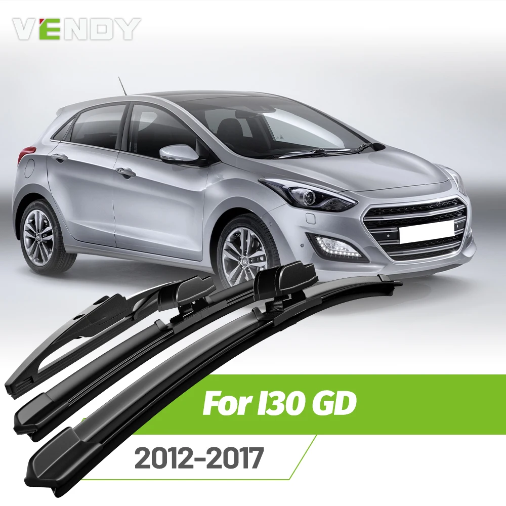 Front & Rear Wiper Blades Set For Hyundai I30 GD 2012-2017 Windshield Windscreen Window Rain Brushes 26