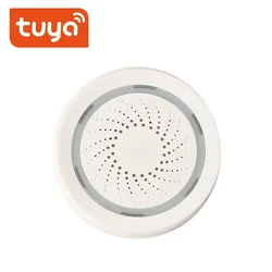 Tuay WiFi Smart Strobe Siren Work With Tuya Door Sensor/PIR//SOSWater Detecter Compatible W Alexa Google Home Smart life APP