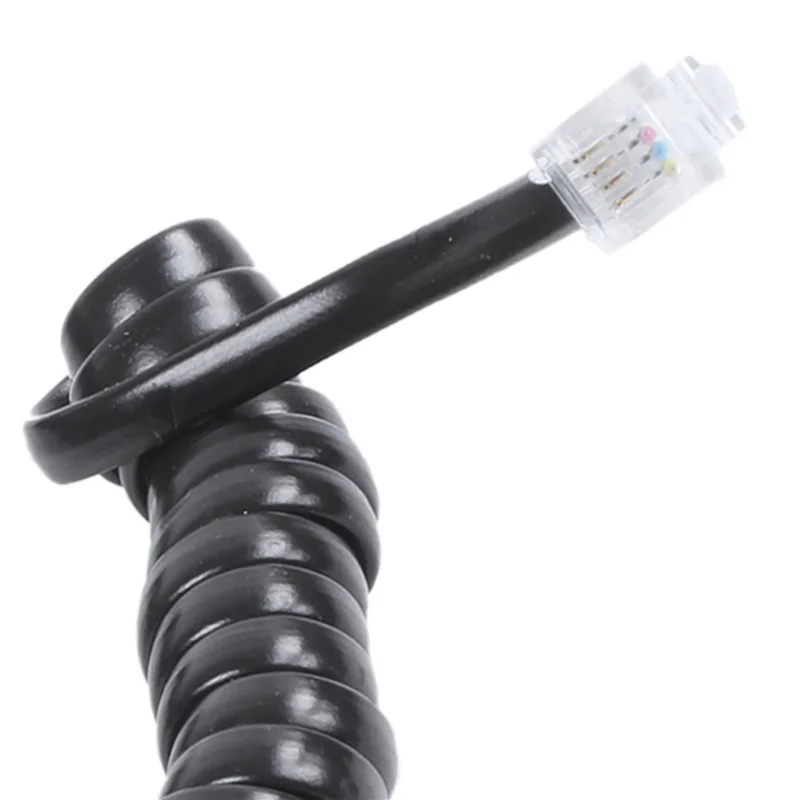 Y19A 5 uds 9,3 pulgadas negro RJ9 teléfono módem bobina línea Cable