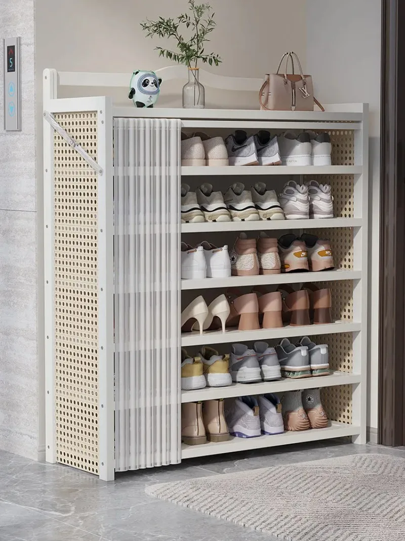 

Складные полки для обуви, стильные для использования внутри помещений, многоярусные, для прихожих, коридоров и пылезащитные шкафы для обуви для съемных домов.