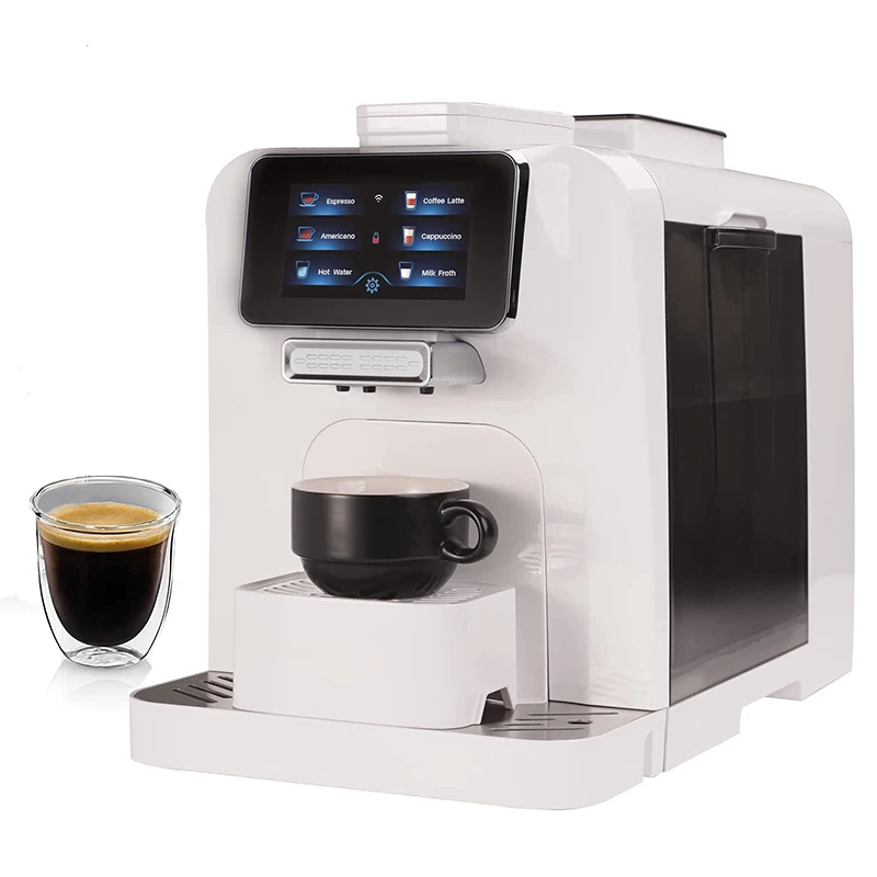 

PANCERKA Smart Coffee Machine Touch Screen & Wifi Enabled Small Refrigerator Built-in Milk Jug Household Electric Coffee Maker
