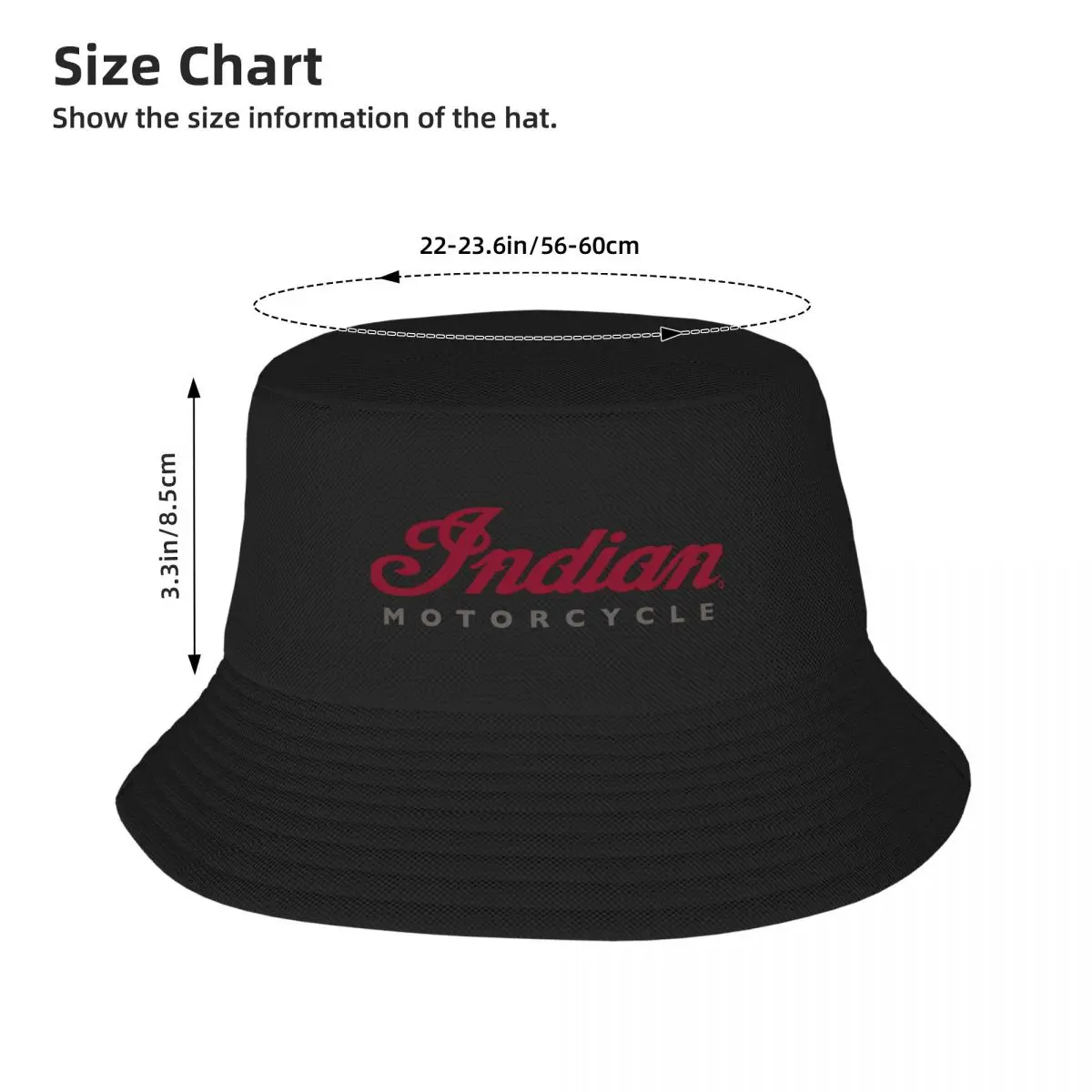 Motorcycles Indian Motorcross 2024 A Adult Fisherman's Hat A Bucket Hat