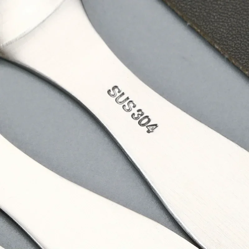 ملعقة آيس كريم ستانلس ستيل 304 | تصميم مربع عميق - شوكة كيك لطيفة للآيس كريم والبطيخ والحلويات #6