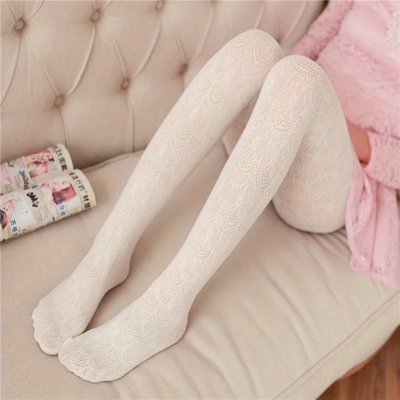 1 Pair Anchovy Lace Pantyhose Women\'s Thin Sexy Cutout Mesh Stockings Anti-snagging Silk Fishnet Socks Women\'s Socks