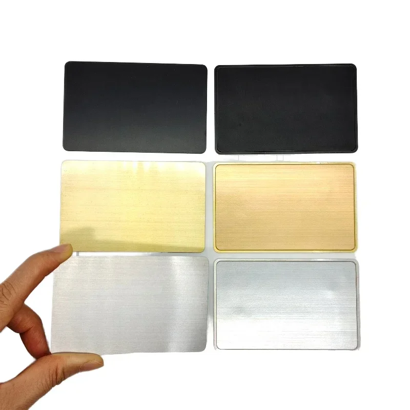 

Custom 1k RFID NFC Hybrid Metal Business Card 1.0mm Blank Bigger PVC NFC Meta Card with Packaging Box for Hotel Applications