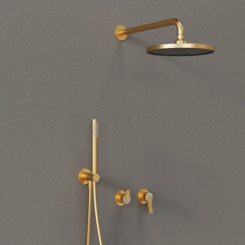 Premium Bath Room Shower Set Rainfall Full Body Shower Top Spray Brass for Hotel Villas Resort Bathroom