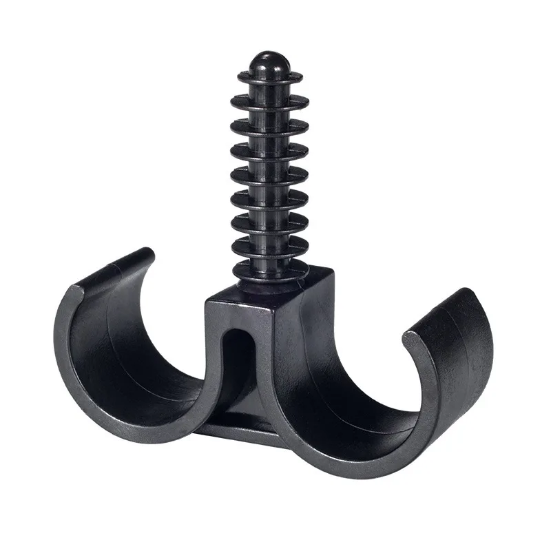 20 piezas 16/20mm tubo simple y doble cuerno de oveja hebilla en forma de U tornillo decoración de pared fijación piscina planta crecimiento familia