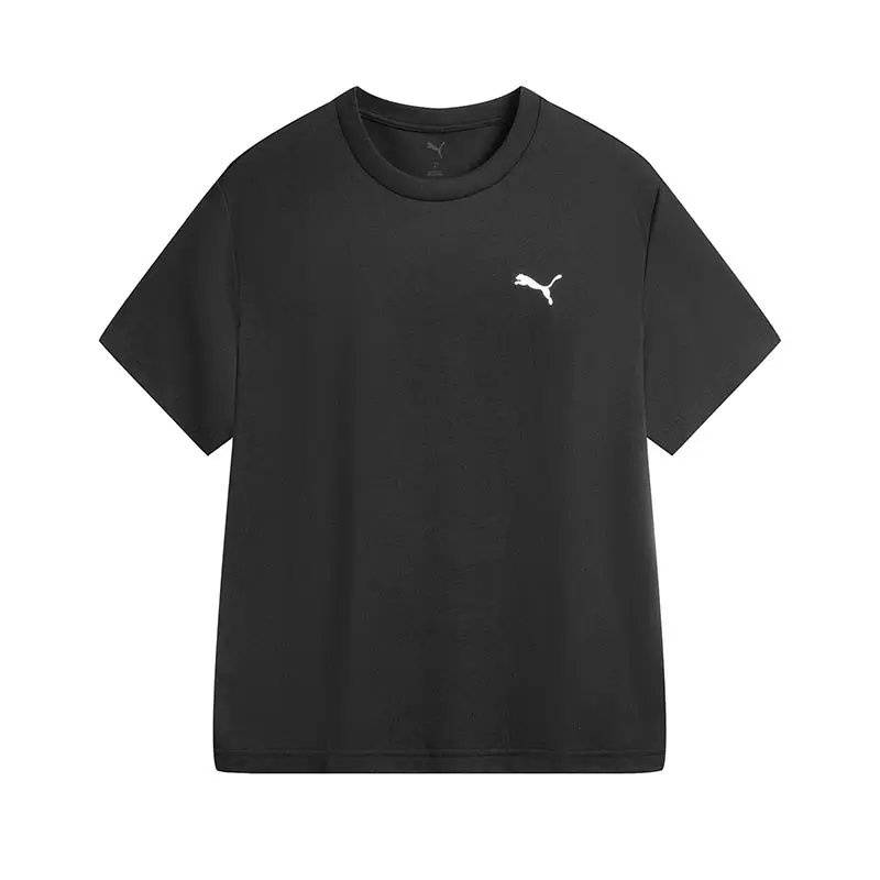 

Черная спортивная повседневная футболка с короткими рукавами Puma, мужская и женская одежда 68756101