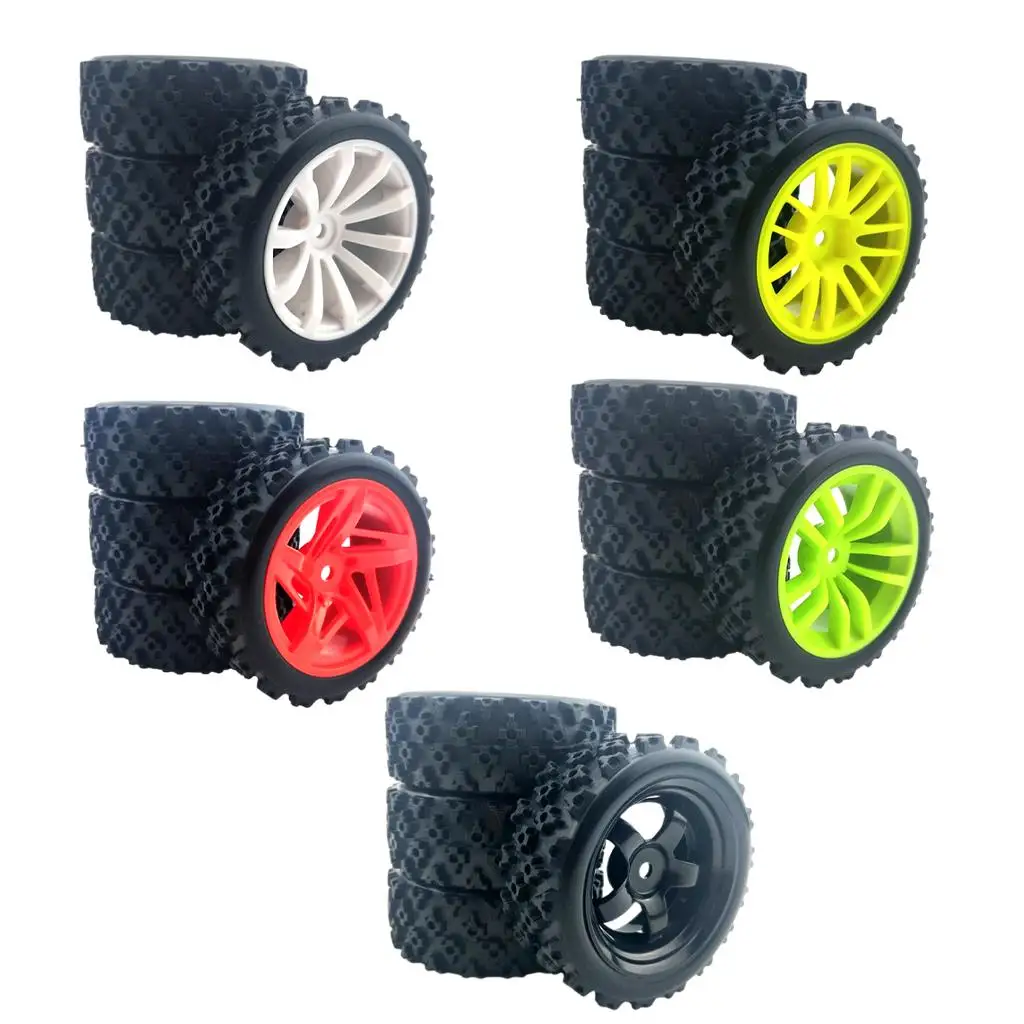 12mm Hex Rubber Tires for Wltoys 144001 124018 HSP 1/10 1/14 1/16 1/18 RC Model Buggy Accessories