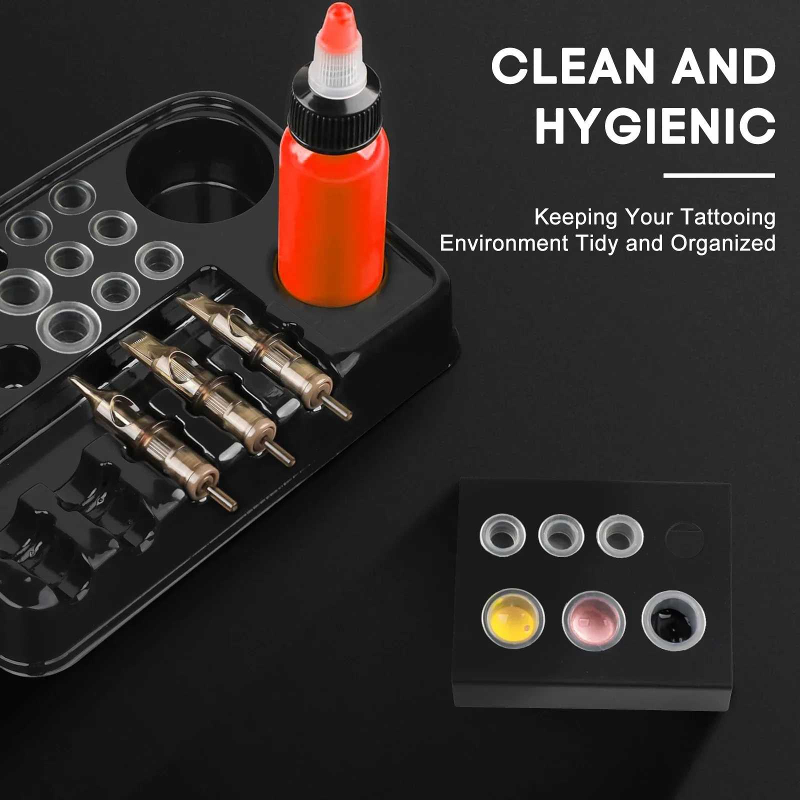 

12/24PCS Palette for Tattooing Thickened Ink Tray Small Pigment Holders Disposable Tattoo Ink Palettes Makeup