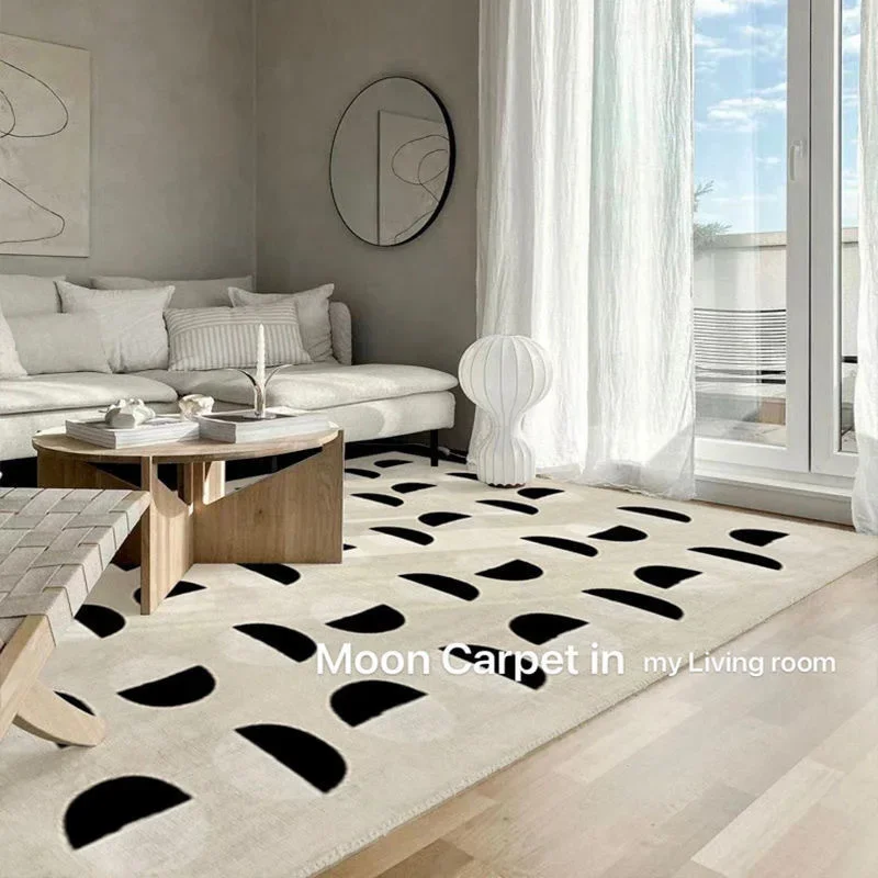 

Modern Minimalist Living Room Carpet, Coffee Table, Home, Study, Office, Thickened Plush Carpets, Bedroom, Soft, Fluffy Bedside