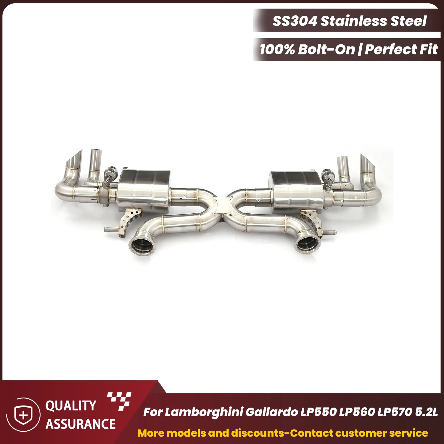 

Спортивный пневматический выхлоп ECCF Catback для Lamborghini Gallardo LP550 LP560 LP570 5.2L: Агрессивный звук выхлопа