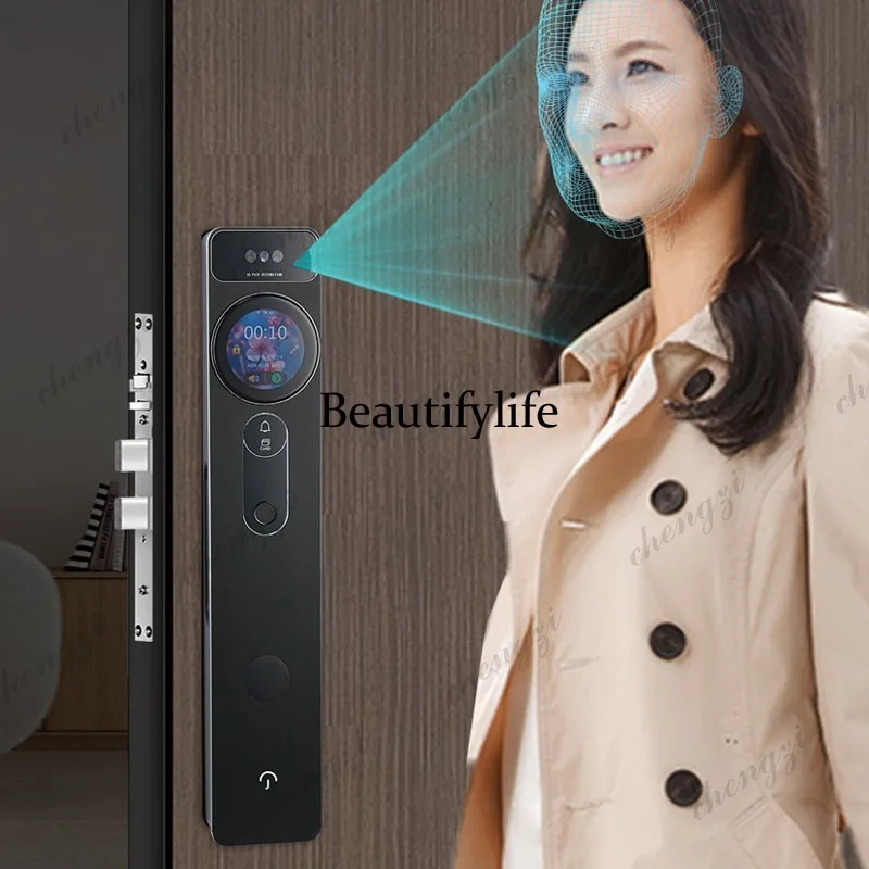 Smart lock Q10 facial recognition, fingerprint password, two-way active video intercom, anti-theft entry door