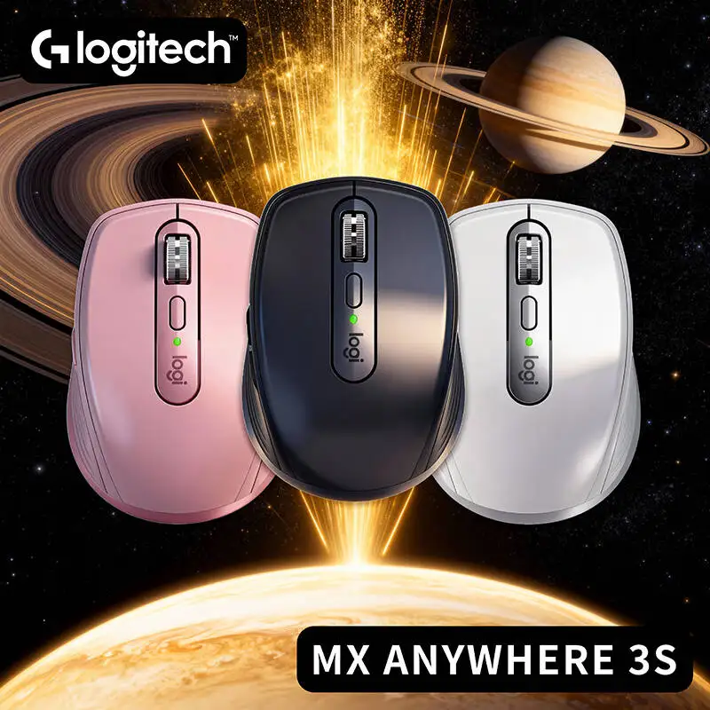 

Компактная мышь Logitech MX Anywhere 3S, эргономичный дизайн, перезаряжаемая, с быстрым прокруткой для портативных ПК Mac