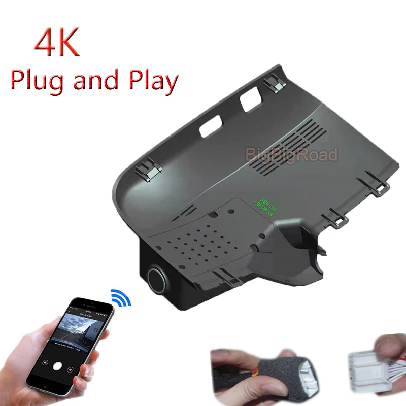 

4K Plug And Play для Xpeng XPEV Xiaopeng P5 460G 460E 550G 550E 550P 600P 2021 2022 Автомобильный видеорегистратор Wifi DVR видеорегистратор