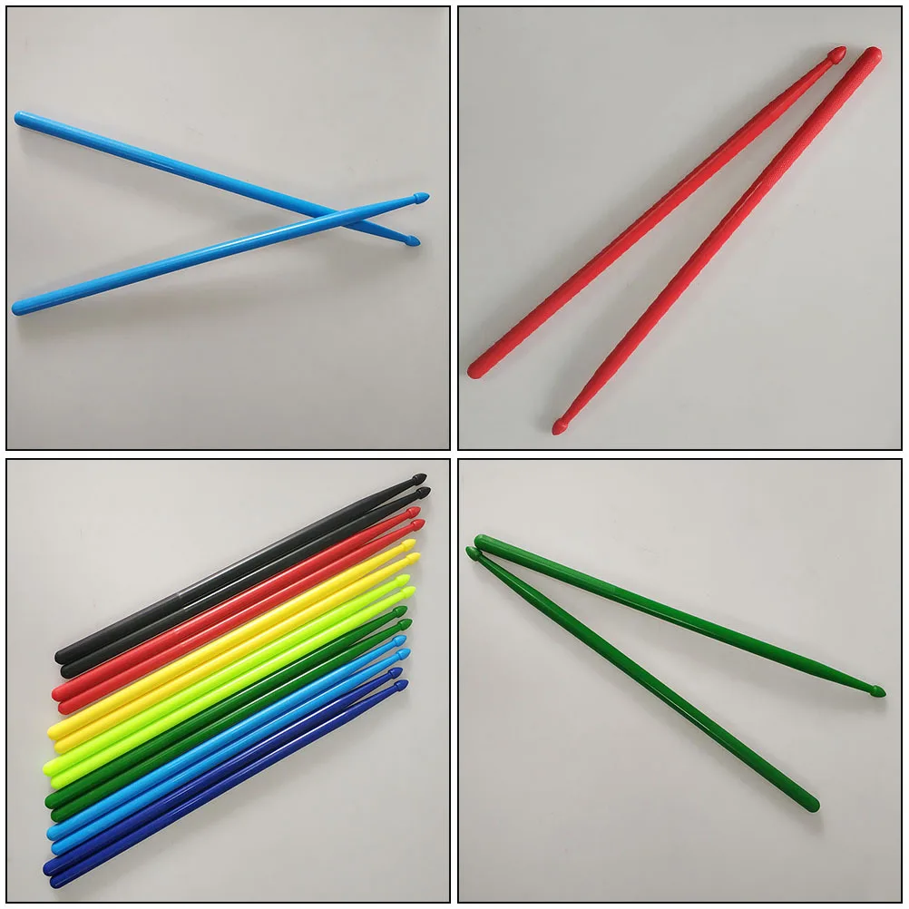 

7Pairs Nylon Drumsticks Colorful 5a Drum Set Practice Drumsticks for Beginners Students Musicians Drum Stick Nylon Drumstick